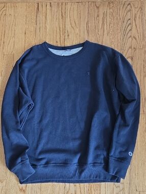Men's Champion Navy Crewneck Sweatshirt Size Large